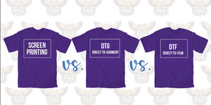 Screen Printing vs DTF vs DTG: What's the Difference? - Sage Screenprinting