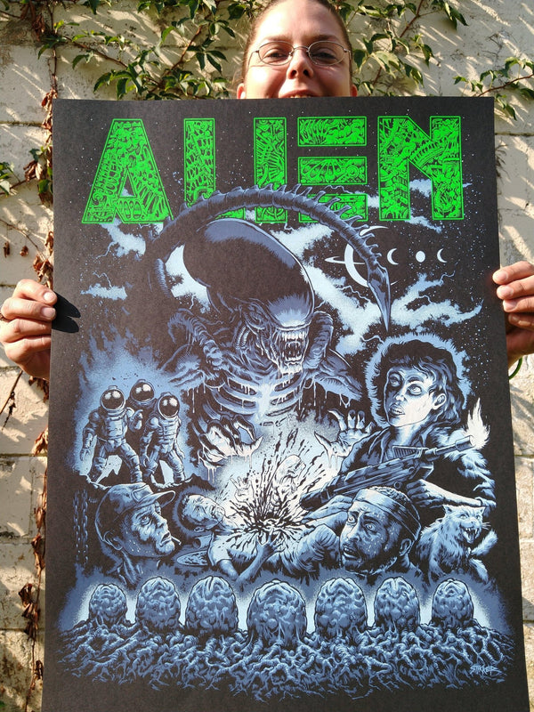 Alien Poster by Matt Stikker - Sage Screenprinting