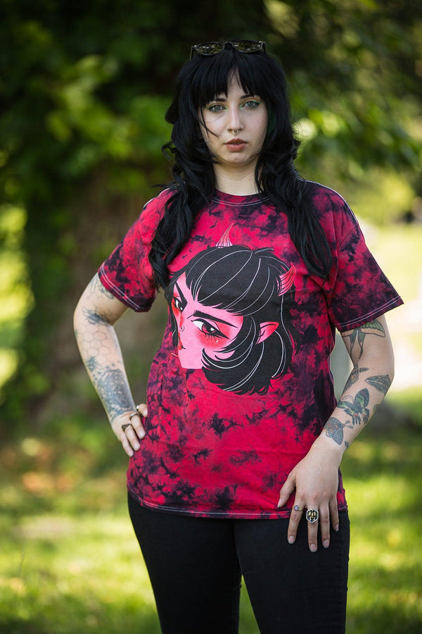 Satan's a Woman Tee, Tattoo Flash Shirt - Sage Screenprinting